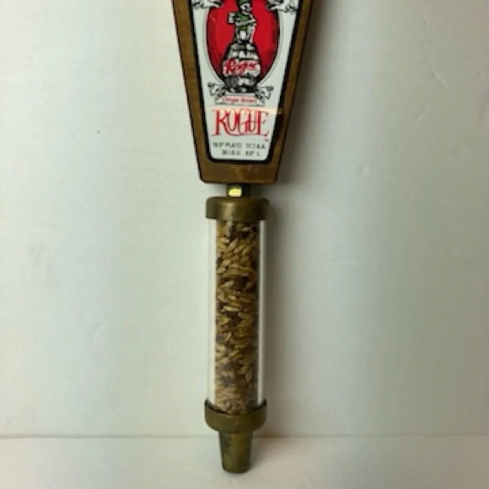 Oregon Brewery Rogue Dead Guy Ale Beer Tap Handle Grain Filled Wood Handle